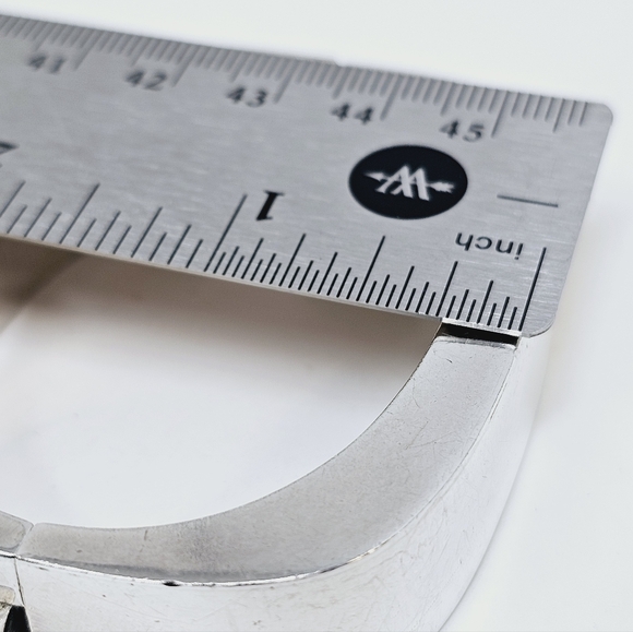 Sterling Silver Bangle Cuff Bracelet - Picture 8 of 12